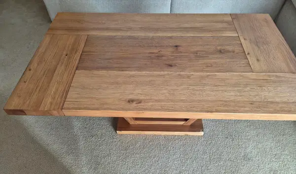Solid wood coffee table