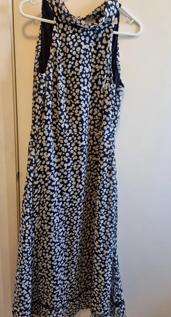 Halter neck midi dress