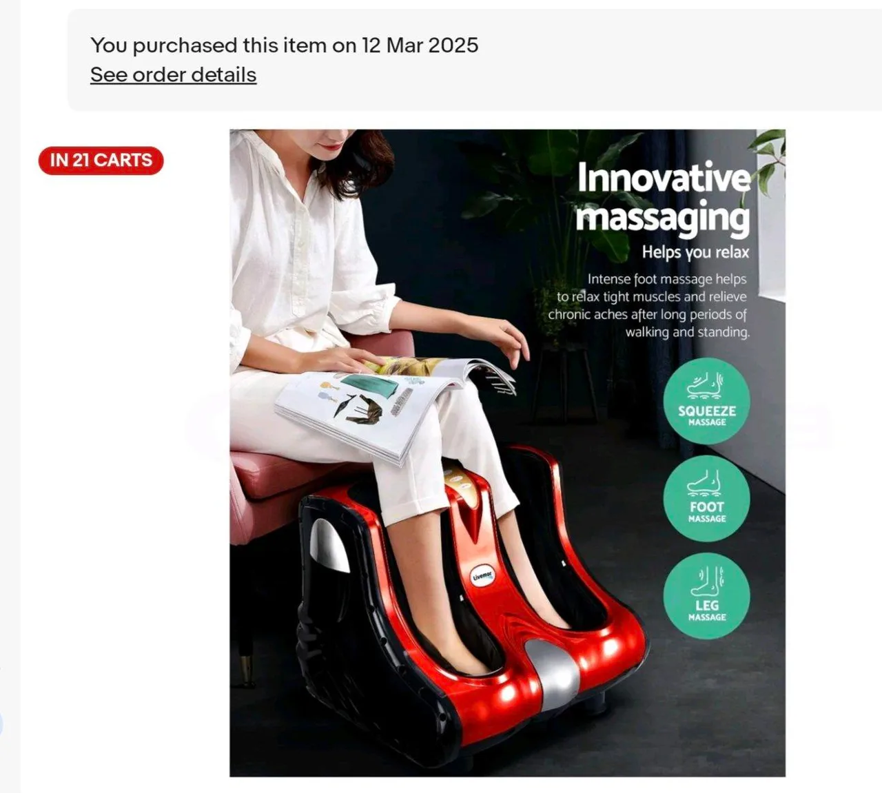 Livmoor leg massager — photo 9