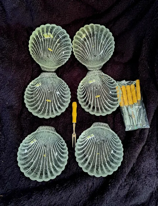 Glass Fruit bowl set