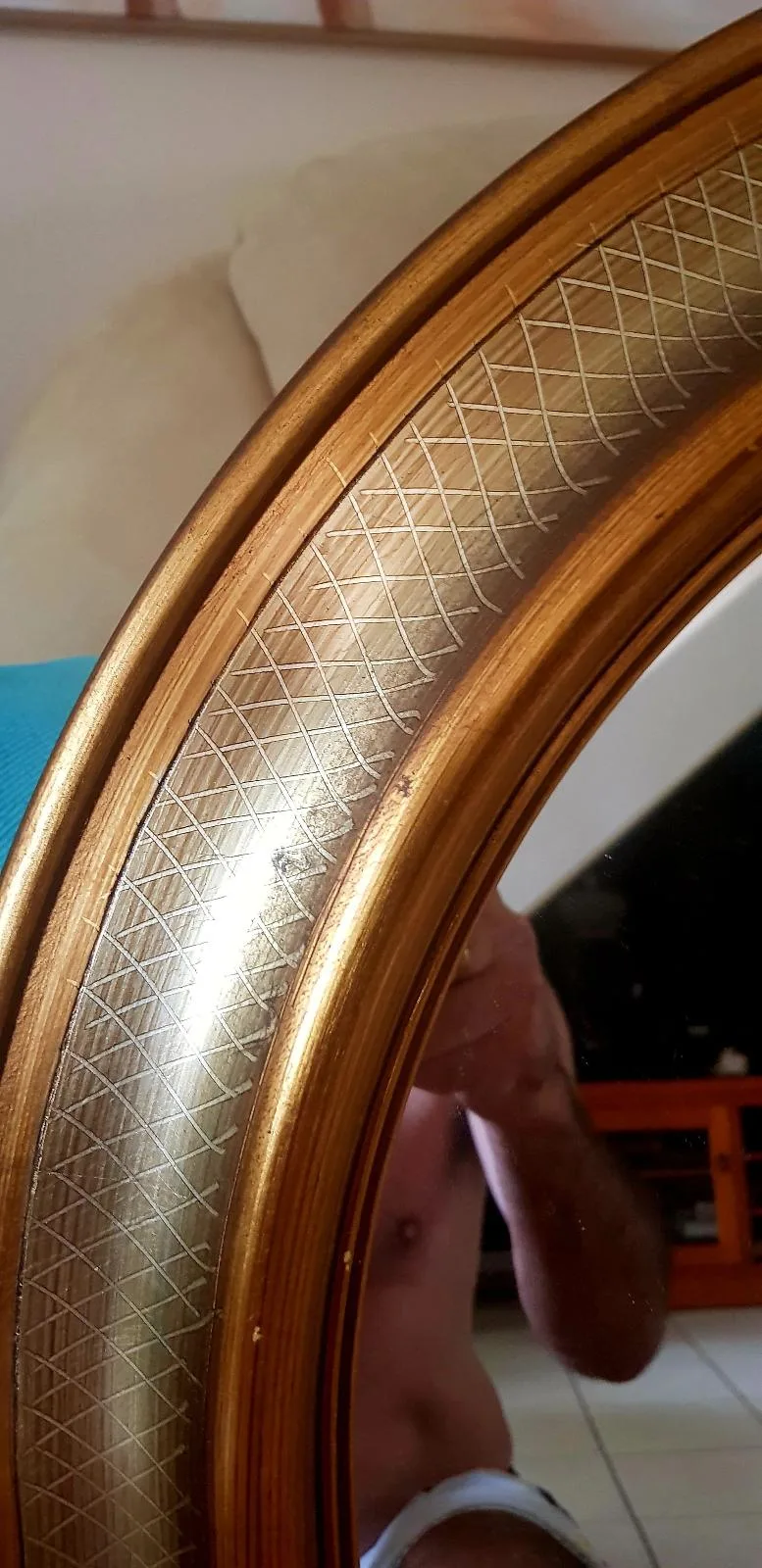 Gold mirrors x 2 — photo 3