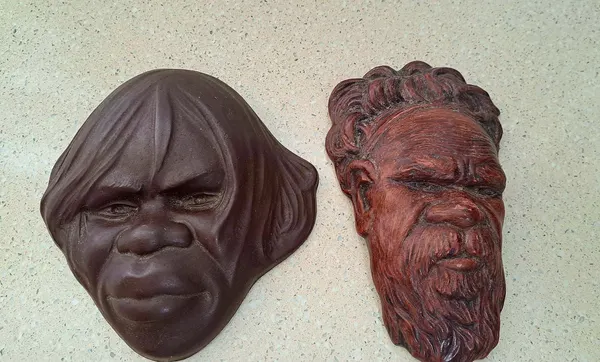 Indigenous wall plaques.