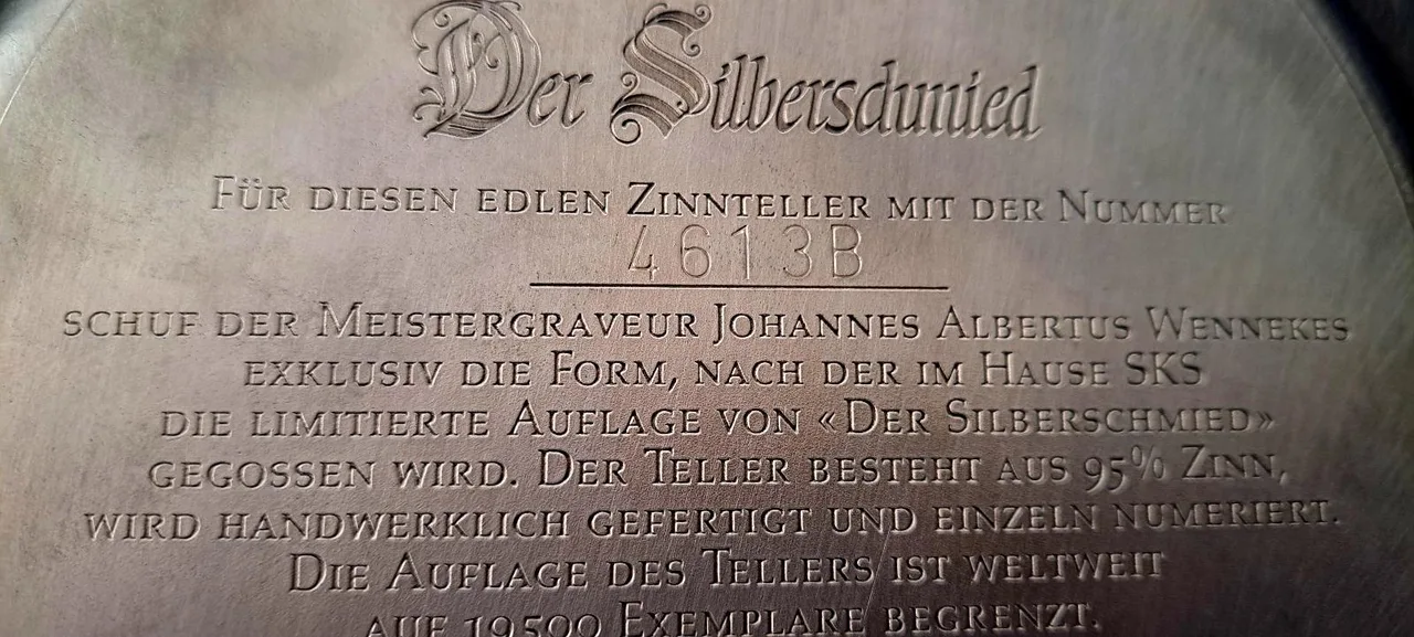 German Pewter collectors plates — photo 4