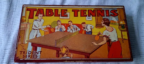 Table Tennis Set. Antique.