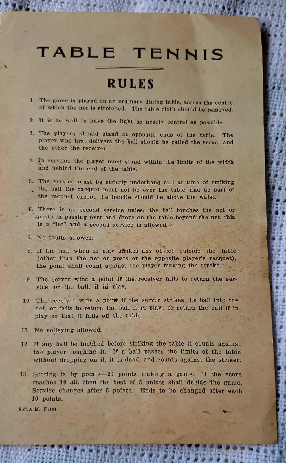 Table Tennis Set. Antique. — photo 9