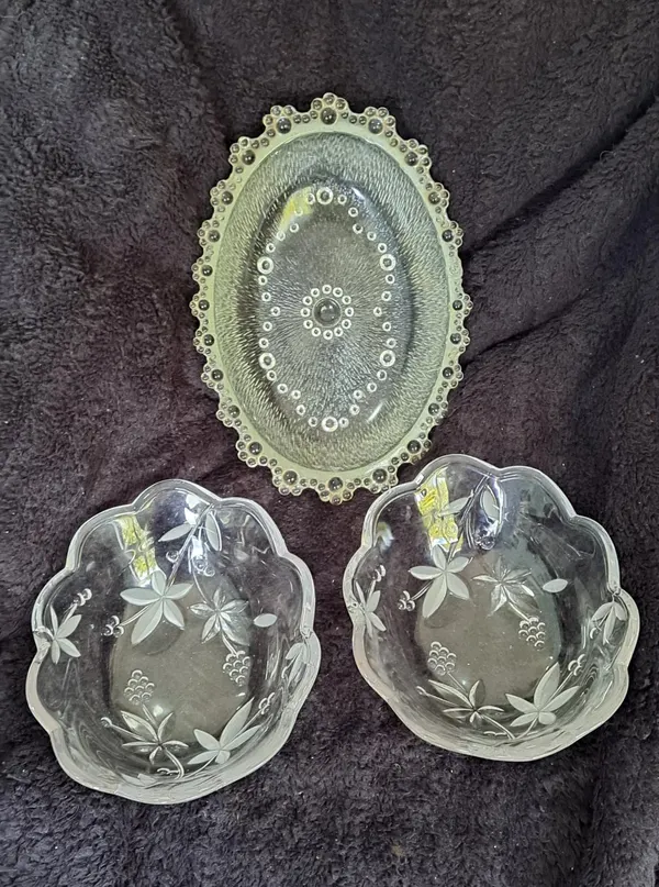 Cut Glass dishes