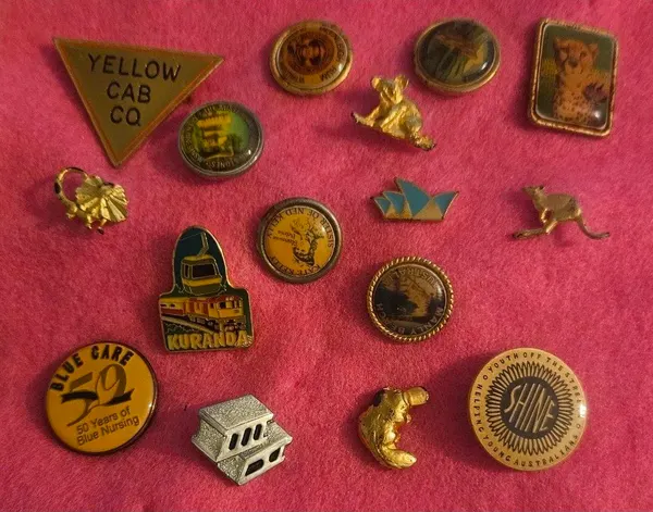 16 vintage pins