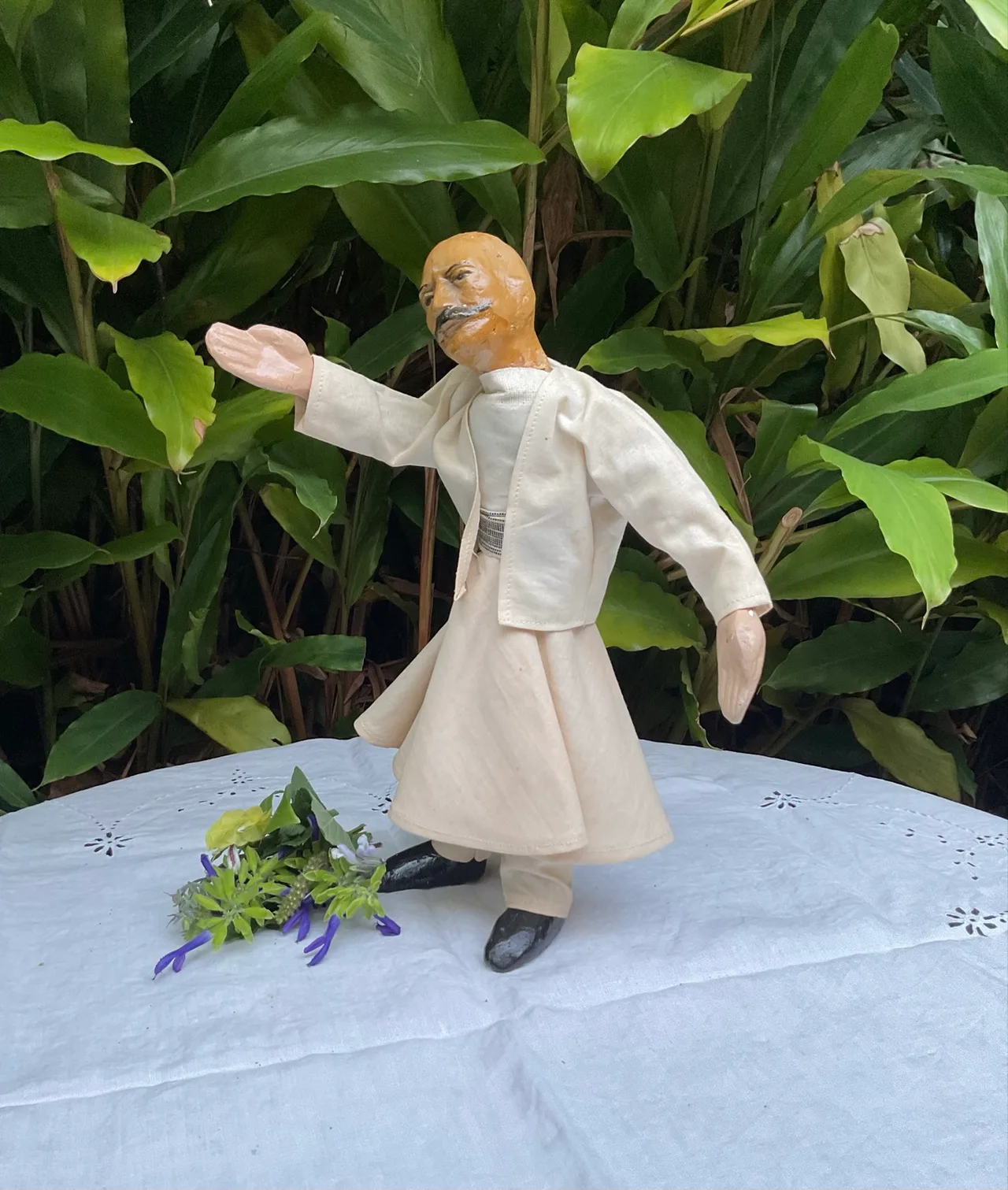 VINTAGE WHIRLING DERVISH FIGURINE/ONE OF A KIND HANDMADE ARTWORK – photo 4