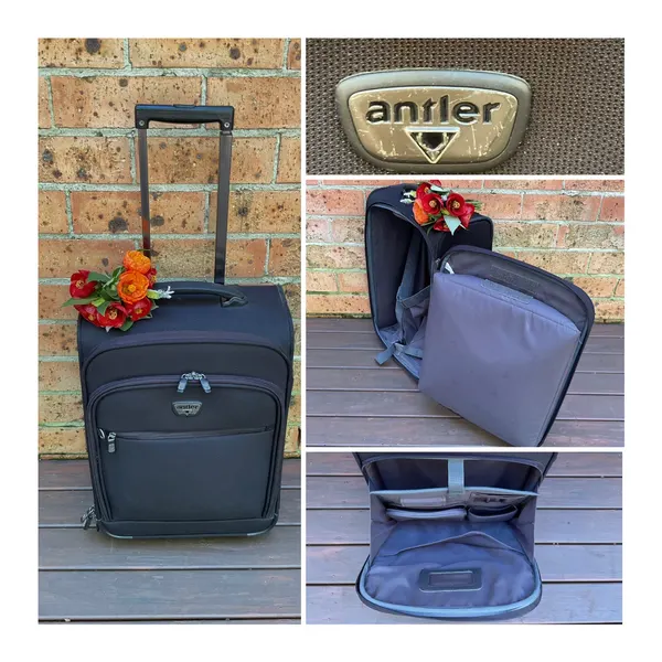 ANTLER 51cm Carry On SUITCASE/LAPTOP COMPARTMENT/TABLET POCKET/WHEELS