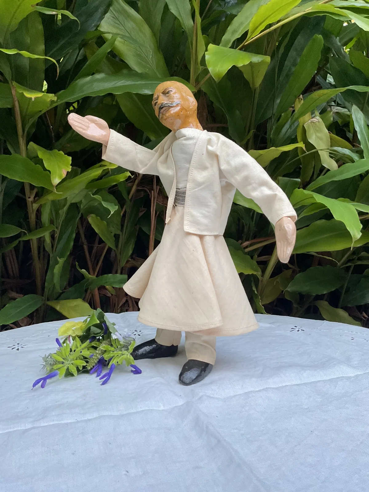 VINTAGE WHIRLING DERVISH FIGURINE/ONE OF A KIND HANDMADE ARTWORK – photo 5