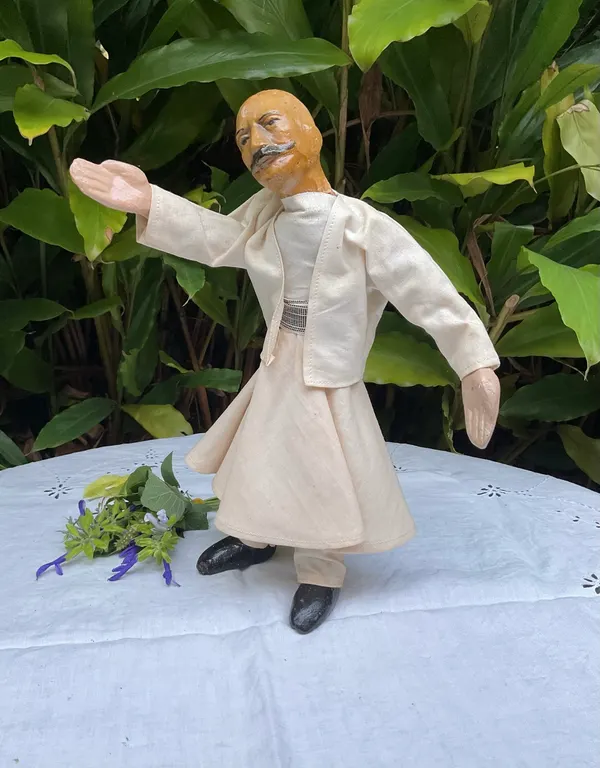 VINTAGE WHIRLING DERVISH FIGURINE/ONE OF A KIND HANDMADE ARTWORK