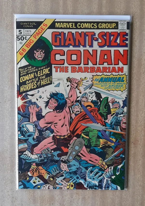 CONAN THE BARBARIAN #5 1975 GIANT SIZE ANNUAL  MARVEL COMICS BRONZE AGE CLASSIC
