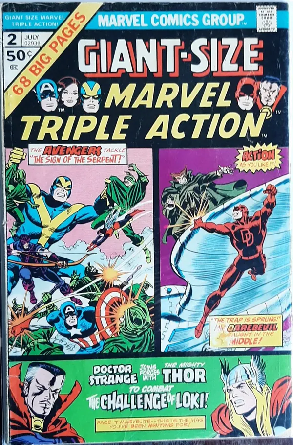 MARVEL TRIPLE ACTION #2  GIANT SIZE 1975