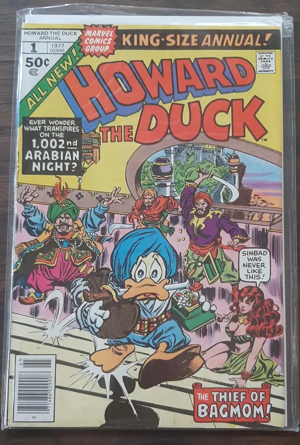 HOWARD THE DUCK #1 KING SIZE ANNUAL 1977 Marvel Comics BRONZE AGE Classic Collec