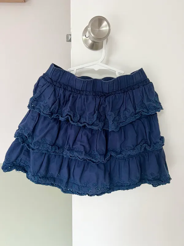 Pumpkin Patch blue skirt - girl size 6