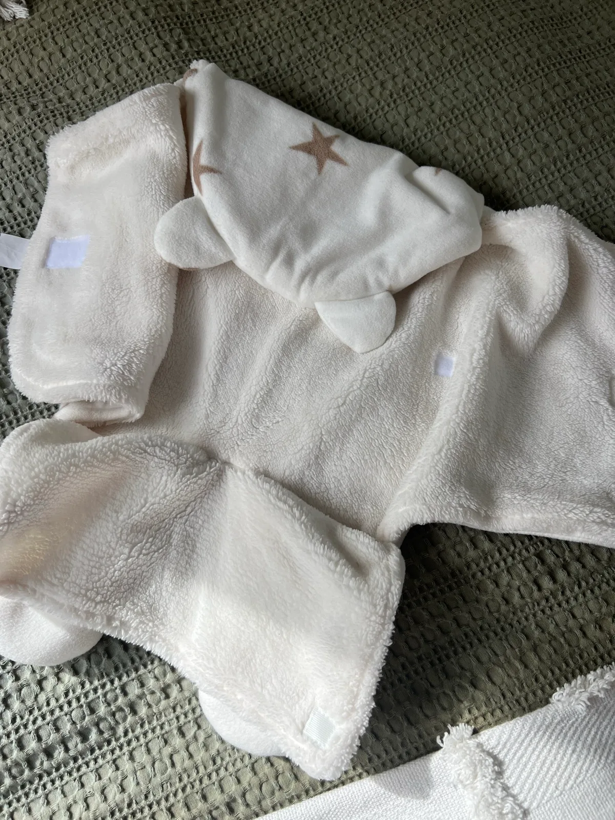 Baby Fleece Swaddle Wrap 0–6 Months – Star Print — photo 2