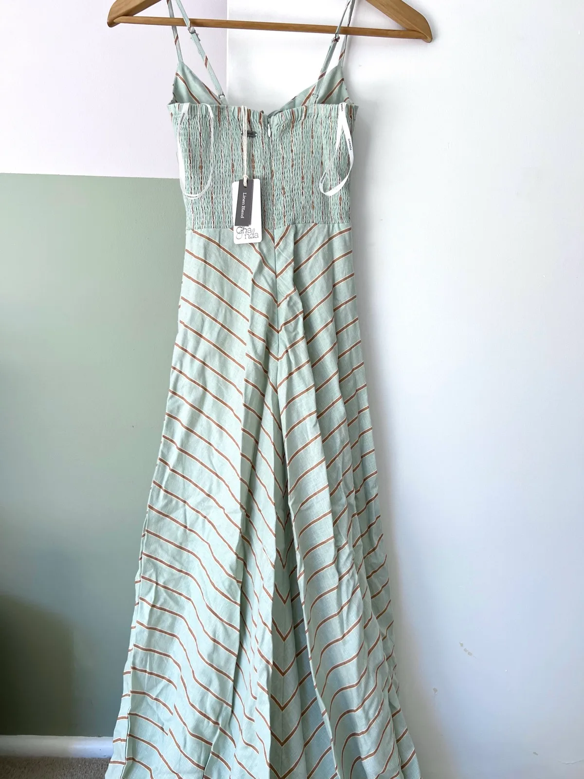 NEW Ghanda Pia Striped Maxi Dress – XS — photo 3