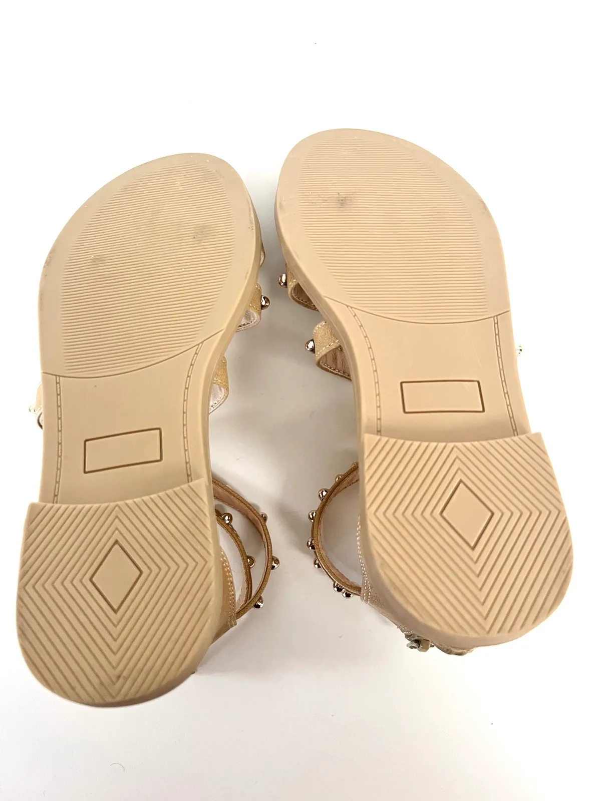 K-D Girls Gold Studded Gladiator Sandals Size 1 – Brand New — photo 5