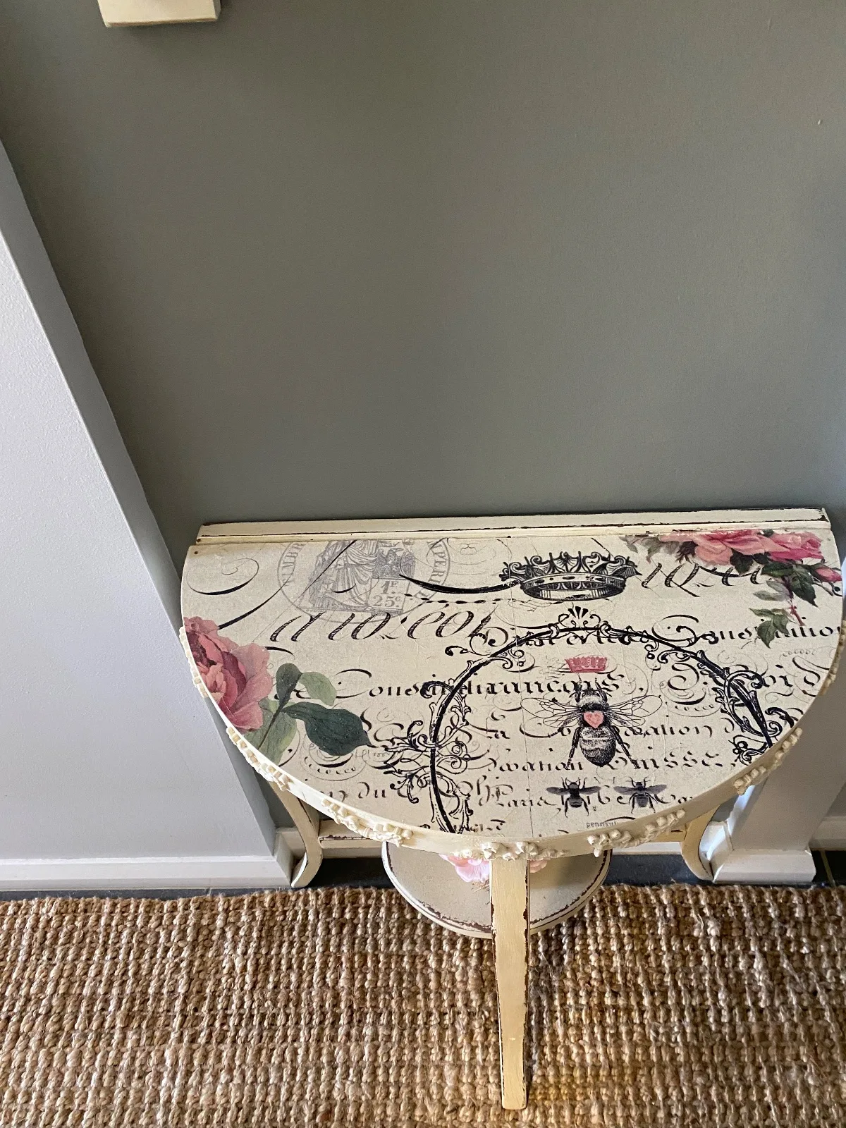 Vintage Hall mirror and table — photo 3