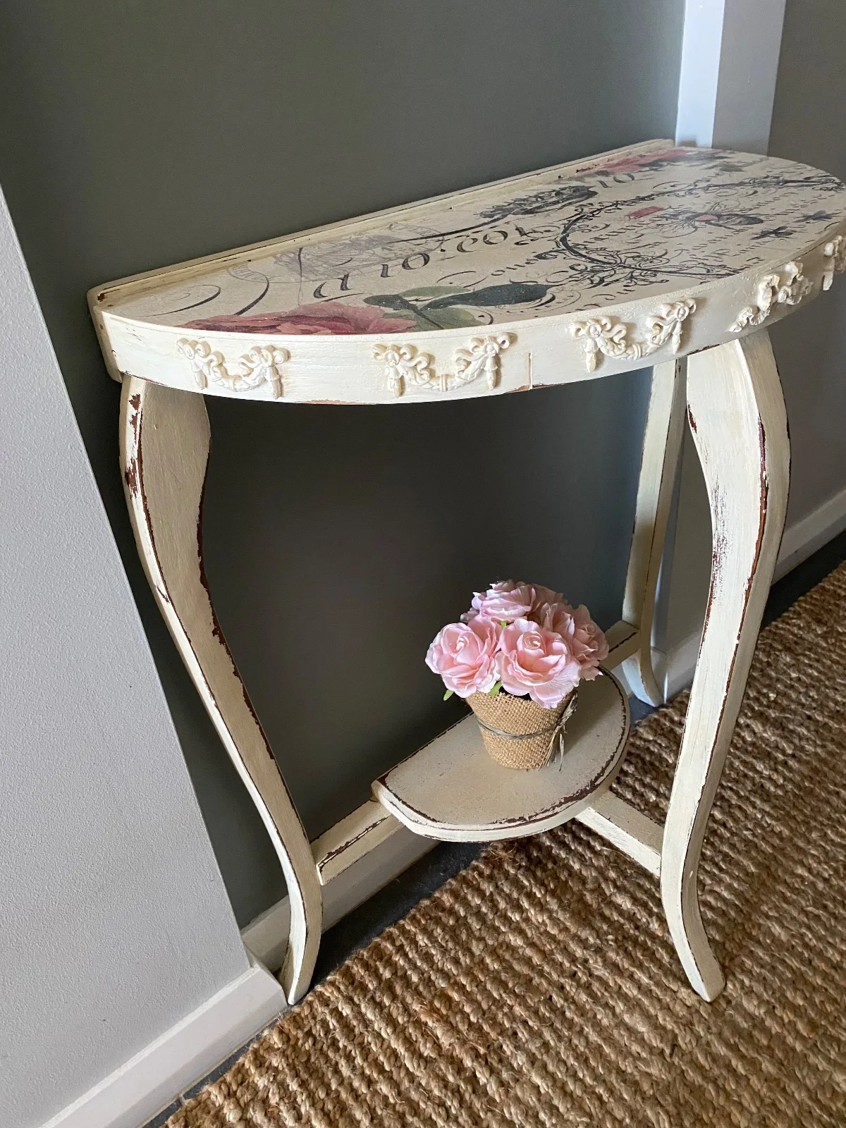 Vintage Hall mirror and table — photo 2