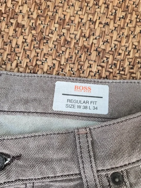 Men's BOSS Hugo Boss Grey Regular Fit Jeans W38 L34 – photo 3