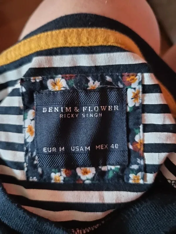 Denim & Flower Ricky Singh Embroidered Palm Tree Summer T-Shirt – Men’s M – photo 5