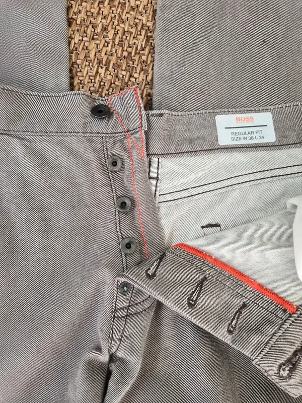 Men's BOSS Hugo Boss Grey Regular Fit Jeans W38 L34 – photo 4