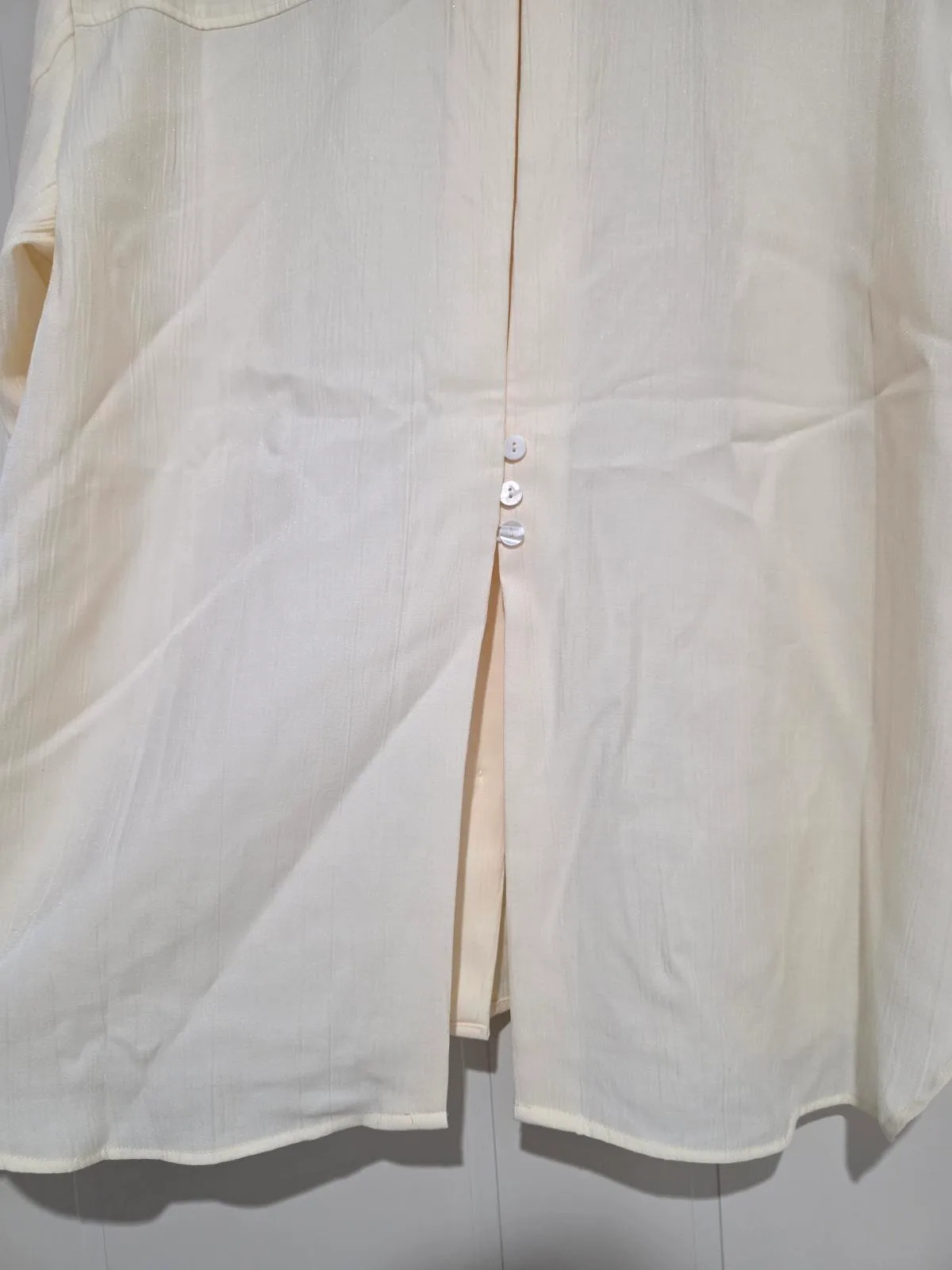 Studio Elan Latizia Textured Plisse Shirt - Size 10 — photo 8