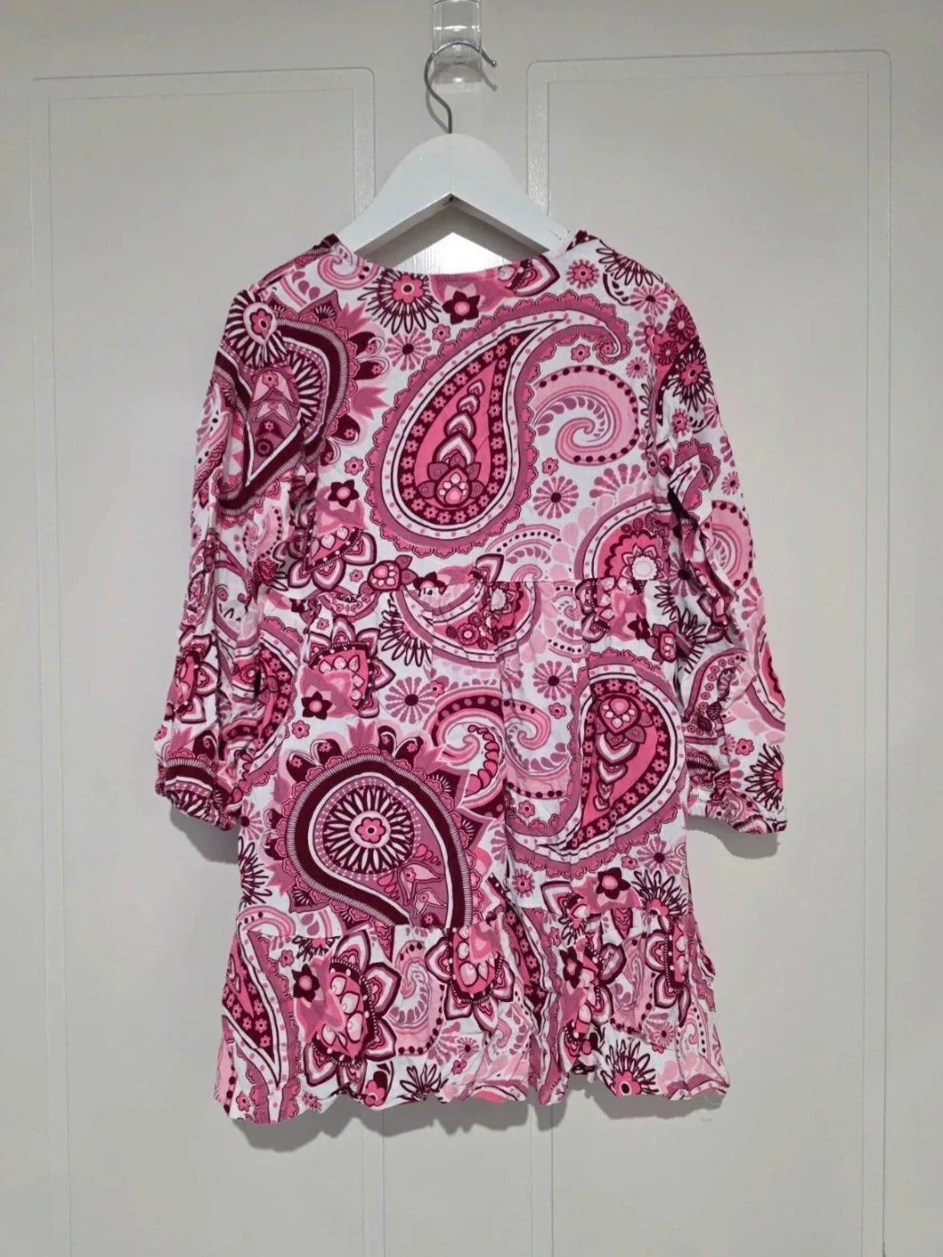 K-D Girls Pink Paisley Boho Dress - Size 5 — photo 7