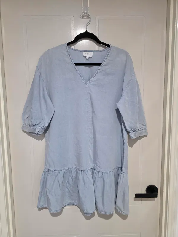 Seed Heritage blue mini dress - size 8