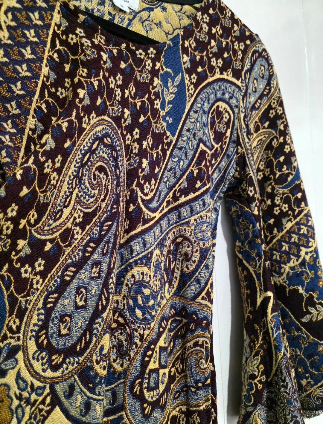 Tree of Life Jacquard Tapestry Veda Mini Dress -Size S — photo 6