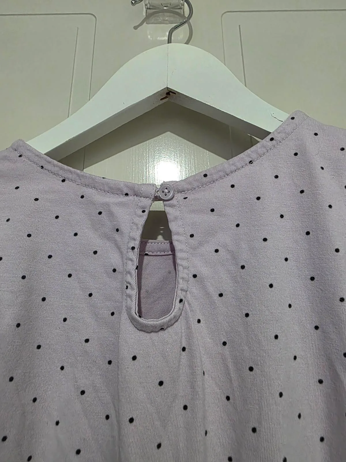 Target Kids Girls Lilac Polka Dot Dress - Size 5 – photo 6