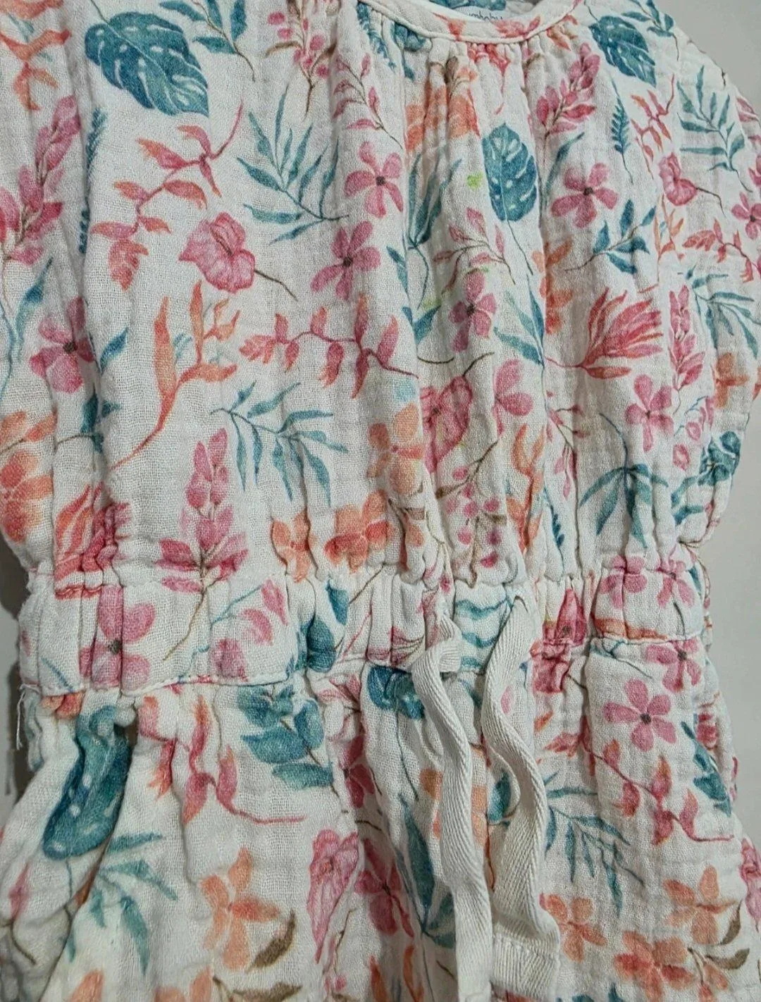 Purebaby Organic Cotton Floral Playsuit Jumpsuit - Size 1 (12-18 Months) — photo 3