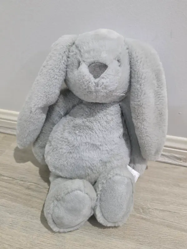 Kaisercraft Kaiser Mini Grey Bunny Plush Toy Stuffed Animal 35cm