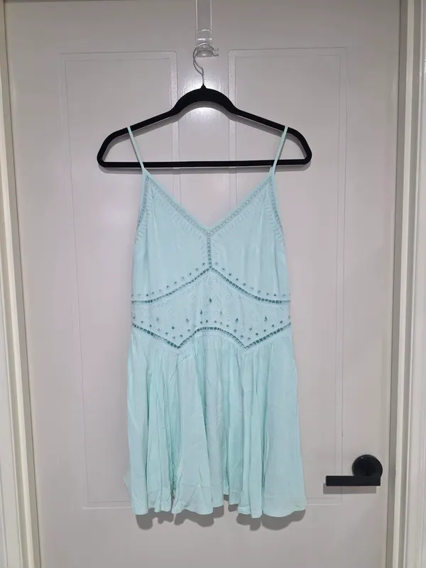 Forever New Mint Green Mini Dress Size AUS 6