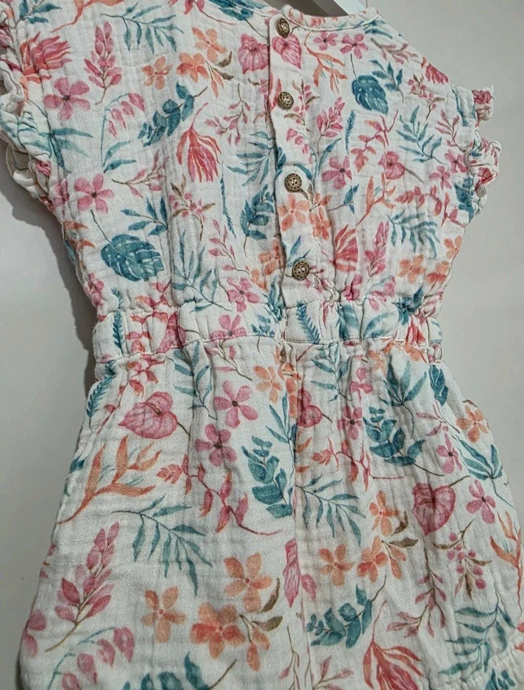 Purebaby Organic Cotton Floral Playsuit Jumpsuit - Size 1 (12-18 Months) — photo 11