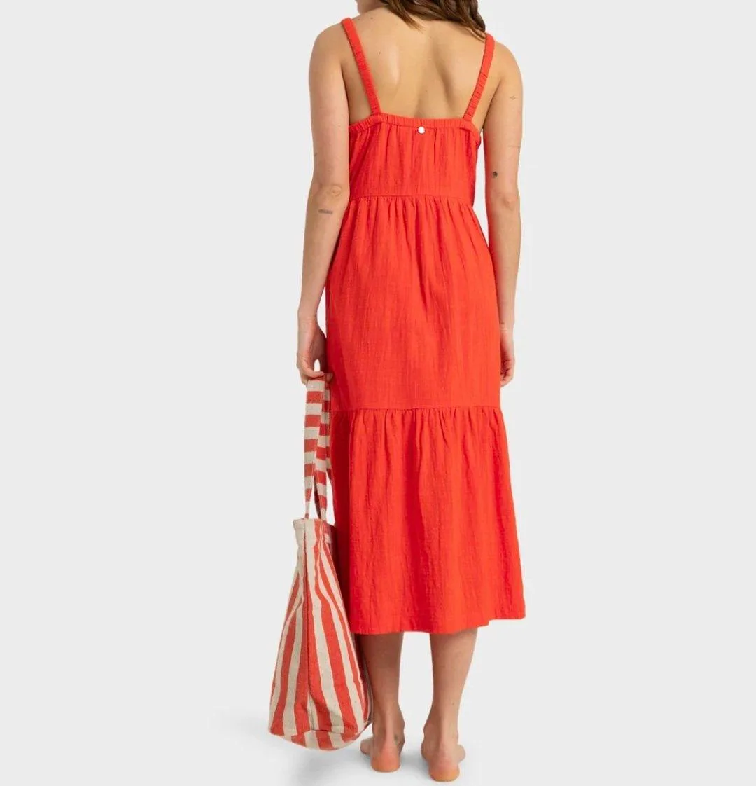 Roxy Waiting Line Tiered Maxi Dress - Size 8/S – photo 2