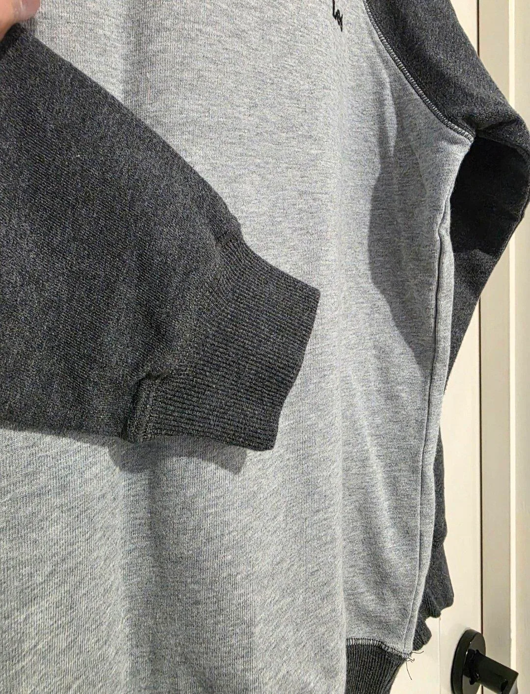 Lee Two-Tone Raglan Crewneck Sweatshirt Jumper Grey - Size 10 — photo 4