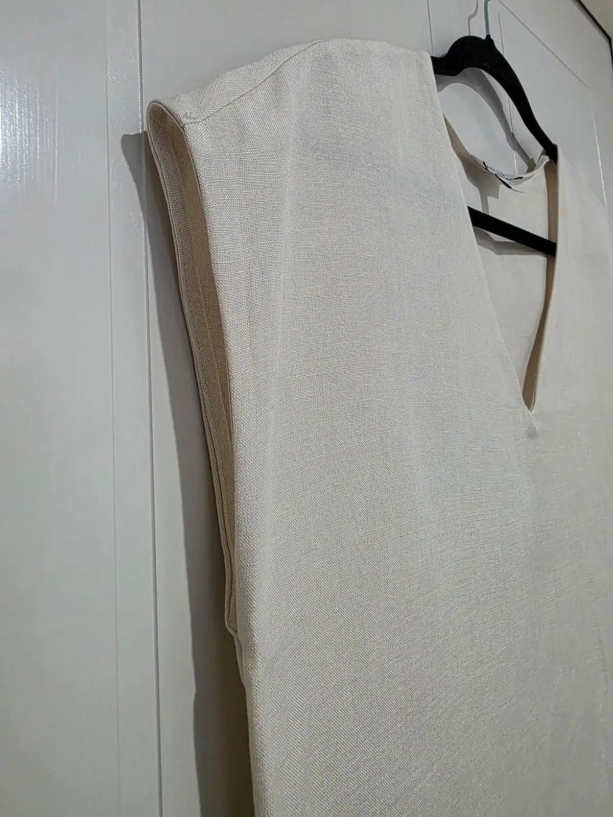 Preview Cream Linen Blend Top - Size 8 – photo 3