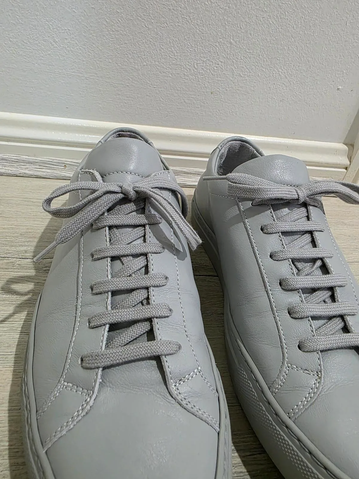 Common Projects Original Achilles Low (Grey Leather) - Size 39 — photo 3