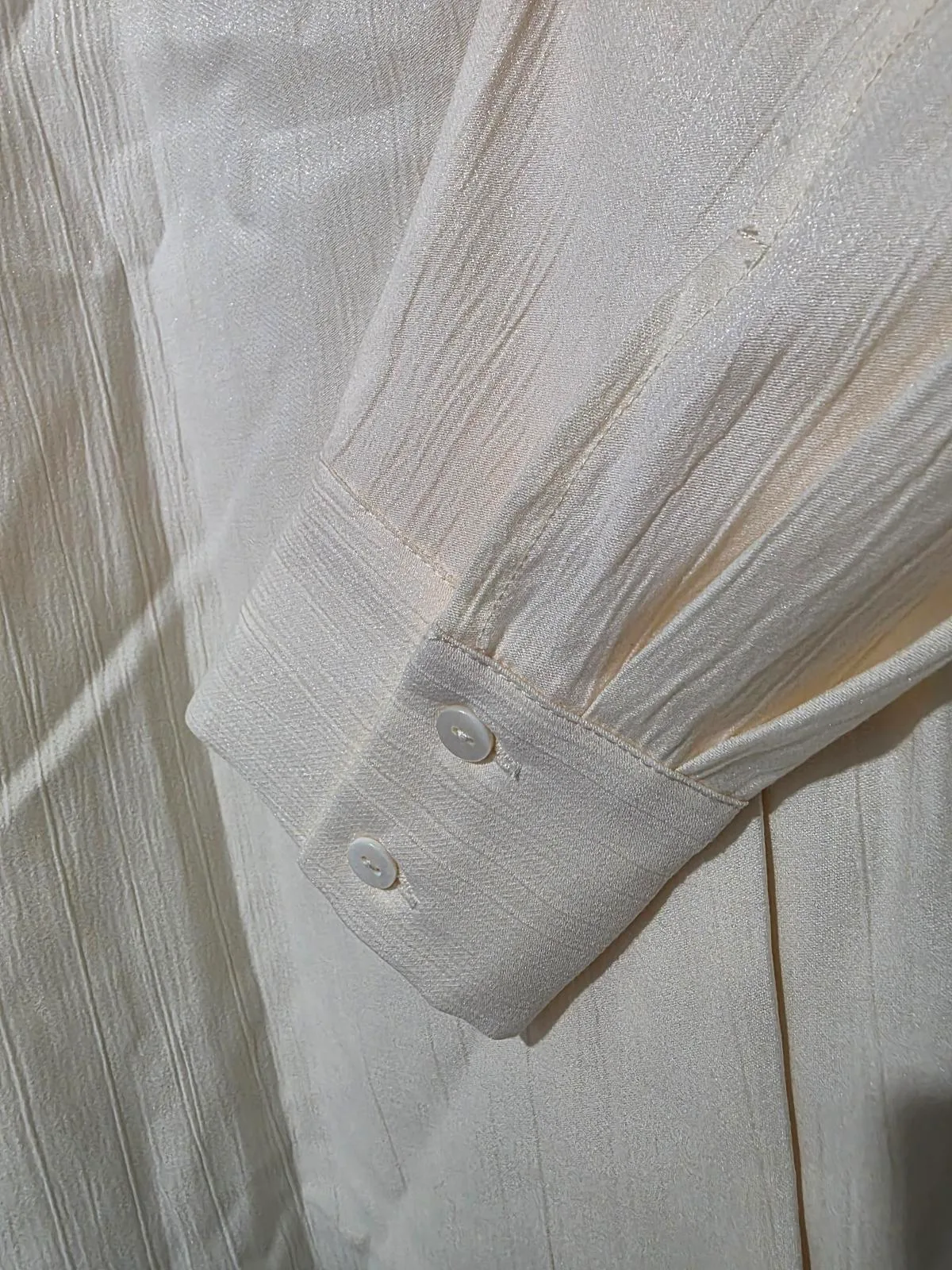 Studio Elan Latizia Textured Plisse Shirt - Size 10 — photo 11