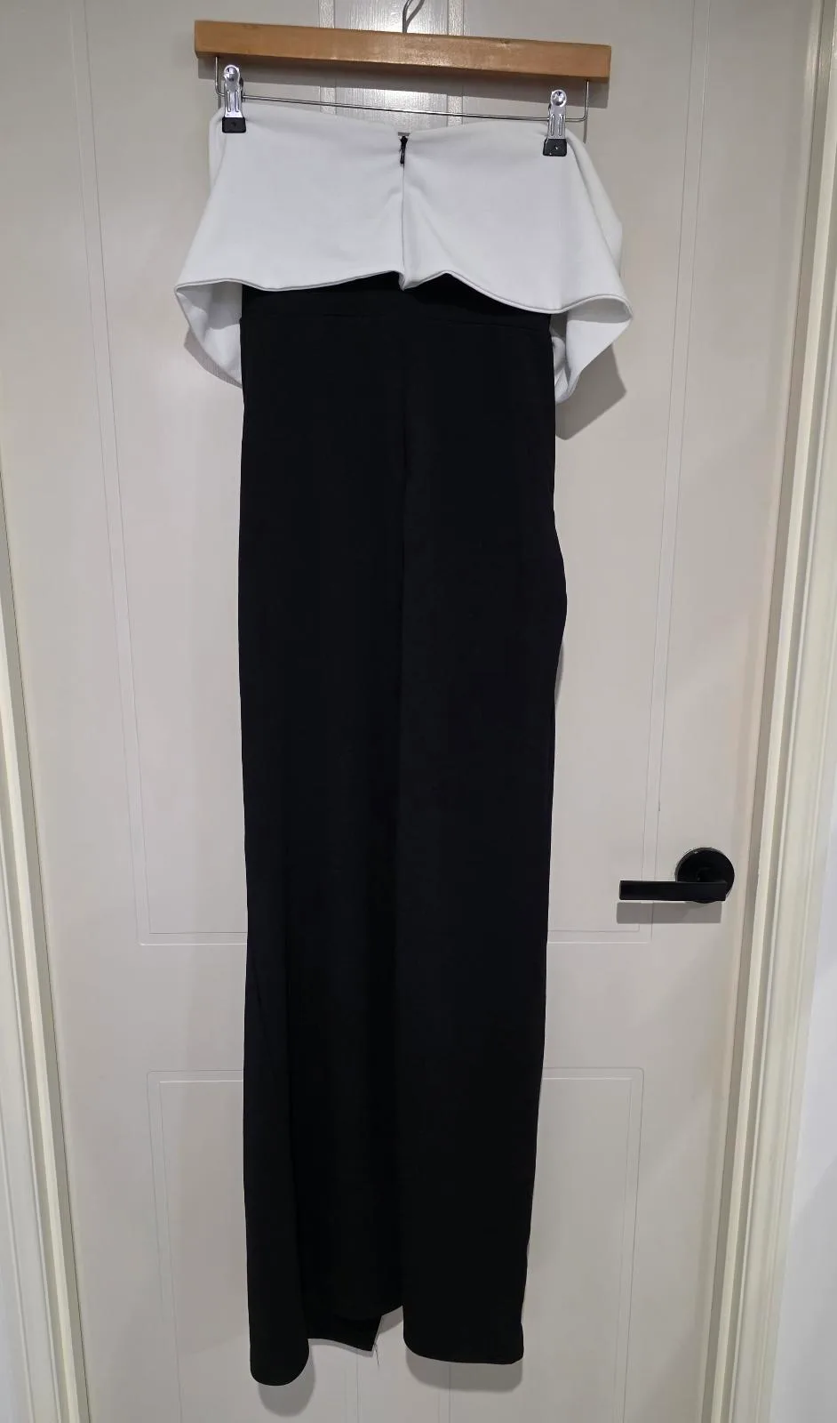 Club L London ‘Eva’ Black & White Bow Maxi Dress - Size 10 – photo 9