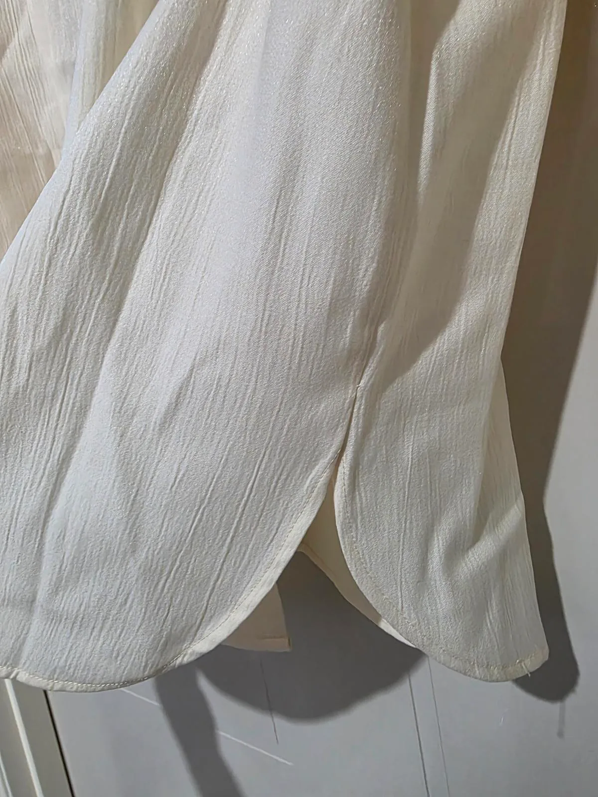 Studio Elan Latizia Textured Plisse Shirt - Size 10 — photo 12