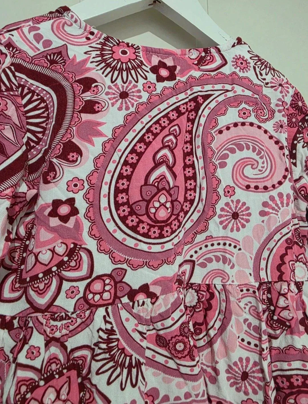 K-D Girls Pink Paisley Boho Dress - Size 5 — photo 8