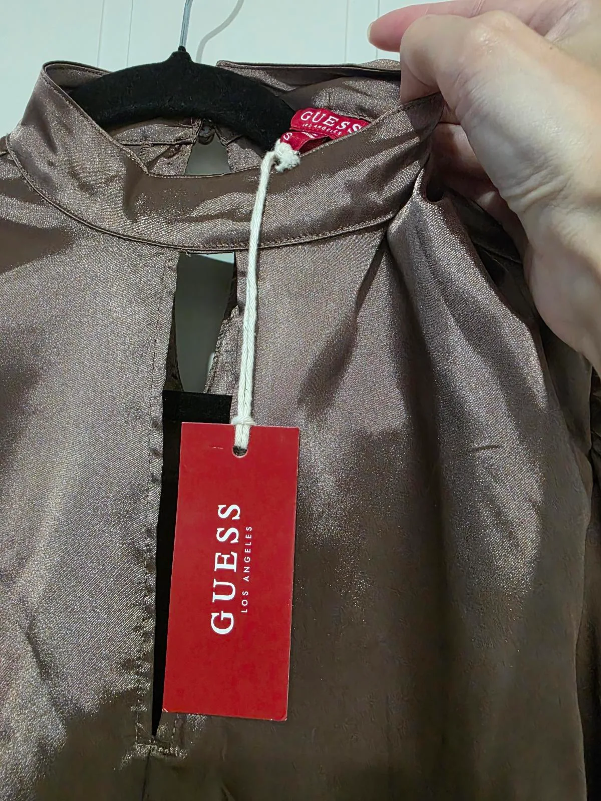 Guess Cabrera Satin Mock Neck Top - Size S (NWT) — photo 11