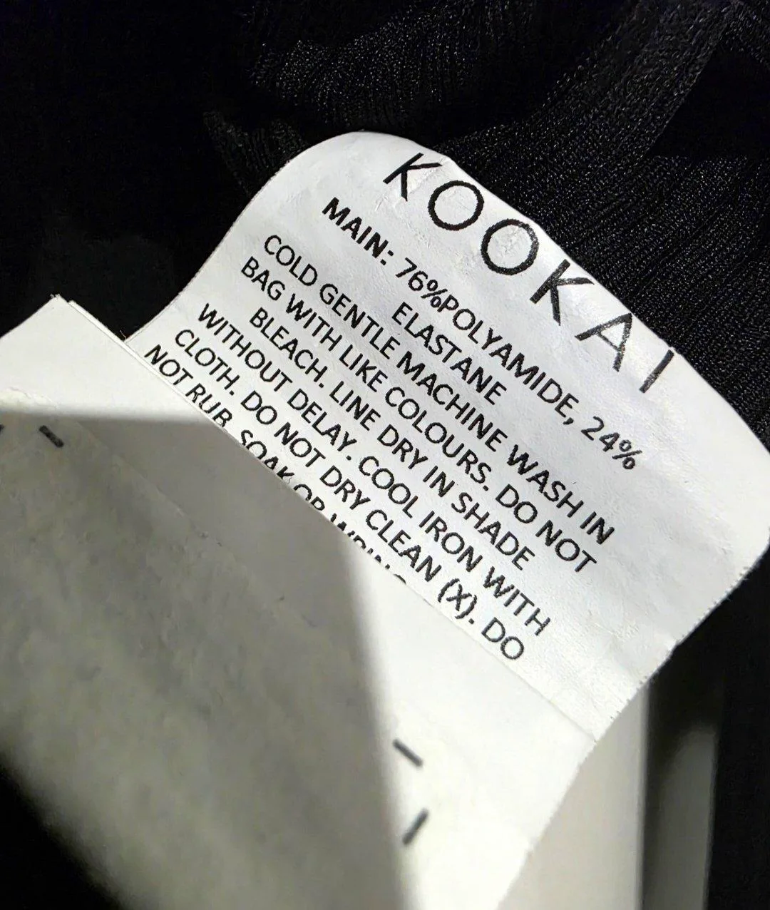 Kookai Black Long Sleeve Crossover Crop Top - Size 1 — photo 5