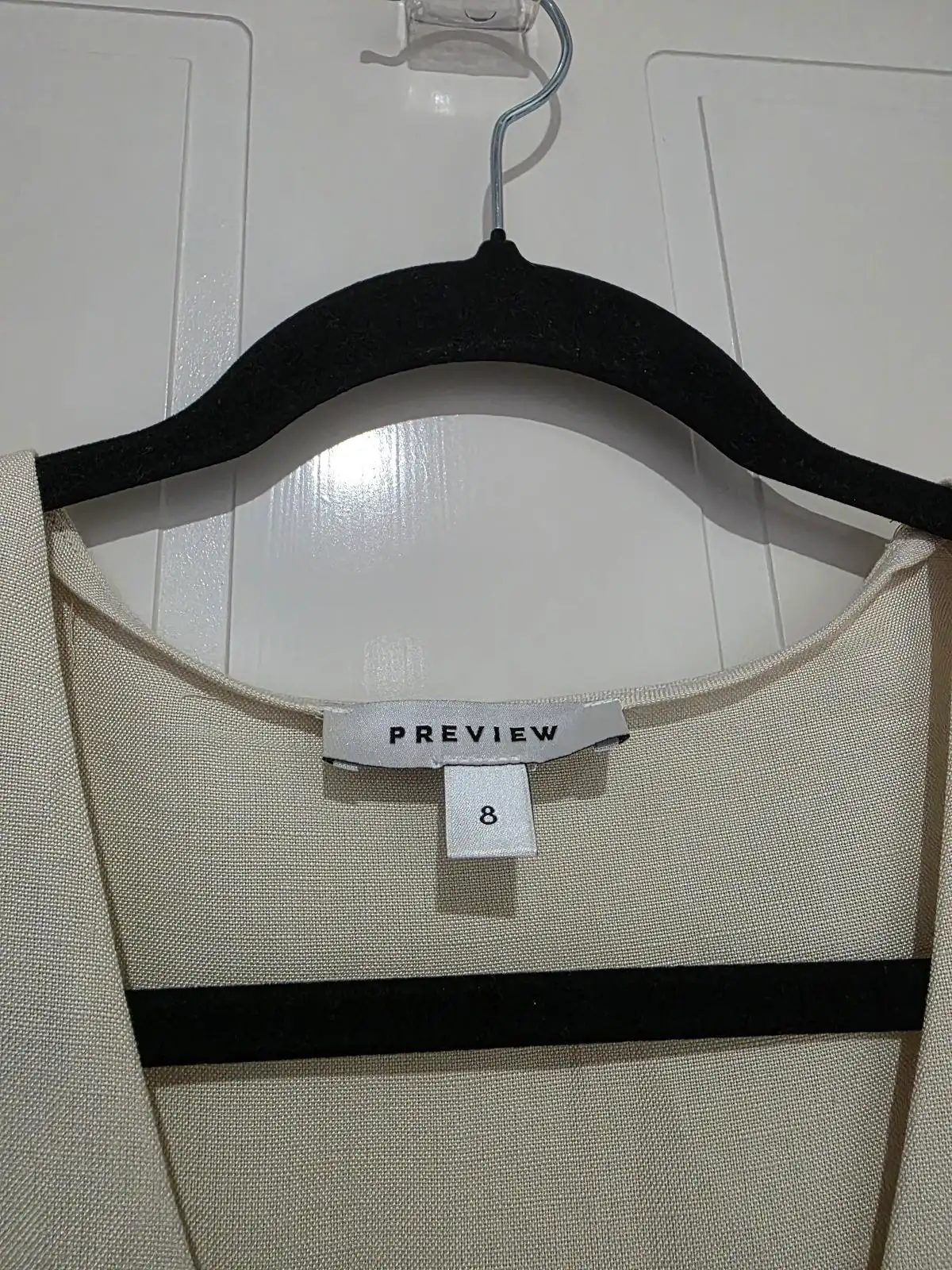 Preview Cream Linen Blend Top - Size 8 – photo 2
