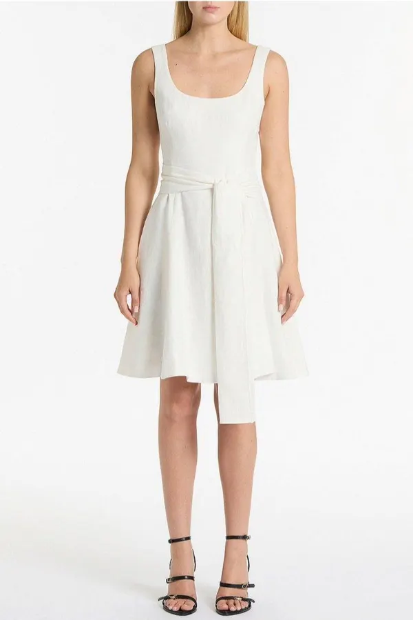 Carla Zampatti Linen Dress - Size AU6