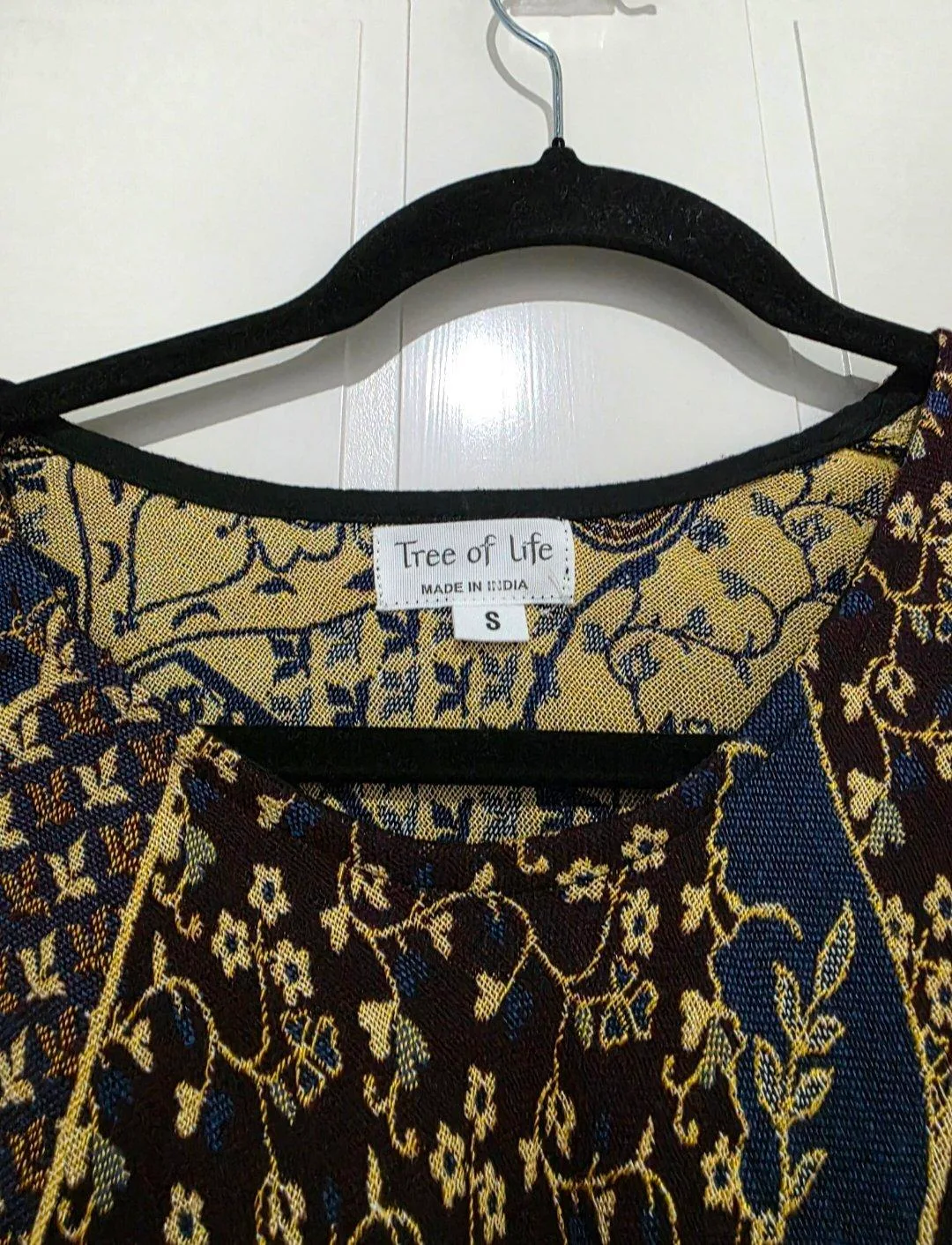 Tree of Life Jacquard Tapestry Veda Mini Dress -Size S — photo 2