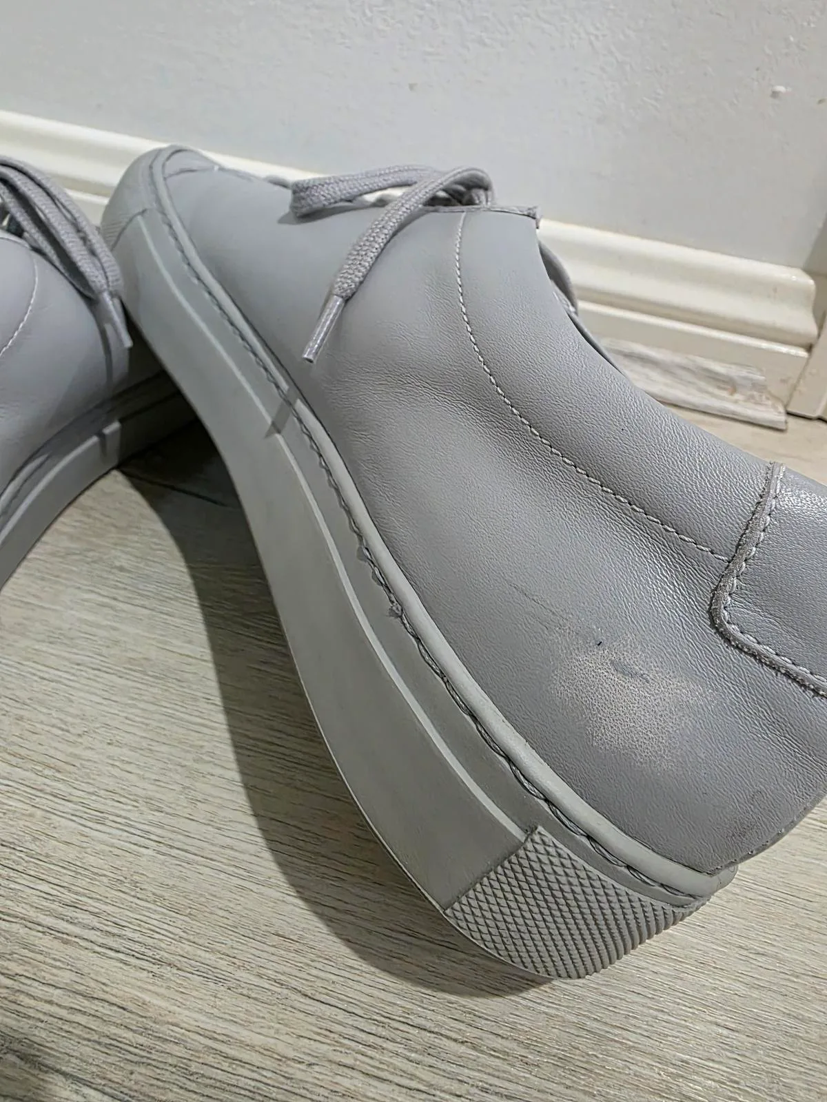 Common Projects Original Achilles Low (Grey Leather) - Size 39 — photo 9